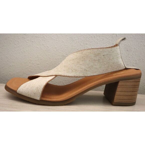 André Assous AA4NIR25 Women's Sz 8M Beige Linen Naira Featherweight Sandals - Picture 5 of 10